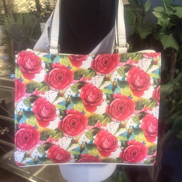 JUICY COUTURE RED ROSE BOUQUET TOTE - Picture 3 of 6